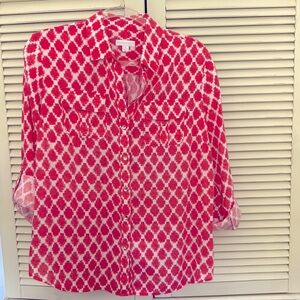 Charter Club linen blouse